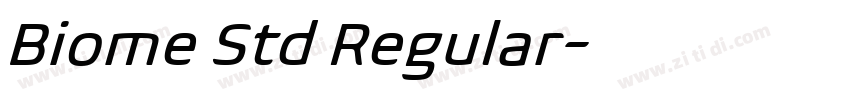 Biome Std Regular字体转换